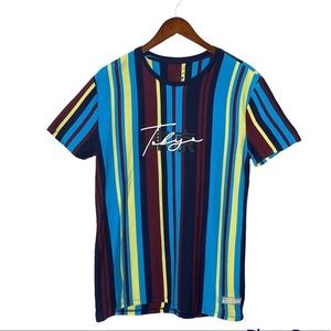 Vox Populi for the People Tokyo Vertical Striped T-Shirt Size Medium